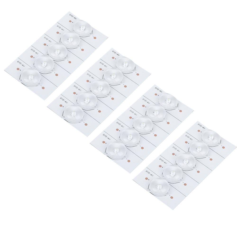 

20PCS 6V SMD Lamp Beads Fiberglass Board Light Bead Replacement Parts SMD LED Lens Strip Lights