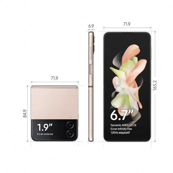 Samsung Smartphone Galaxy Z Flip4 5G Sbloccato eSIM+SIM 8GB+128GB/256GB