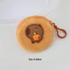 Cute Capybara Cartoon Plush Coin Purse: Portable Kids' Wallet & Storage for Earphones and Lipstick