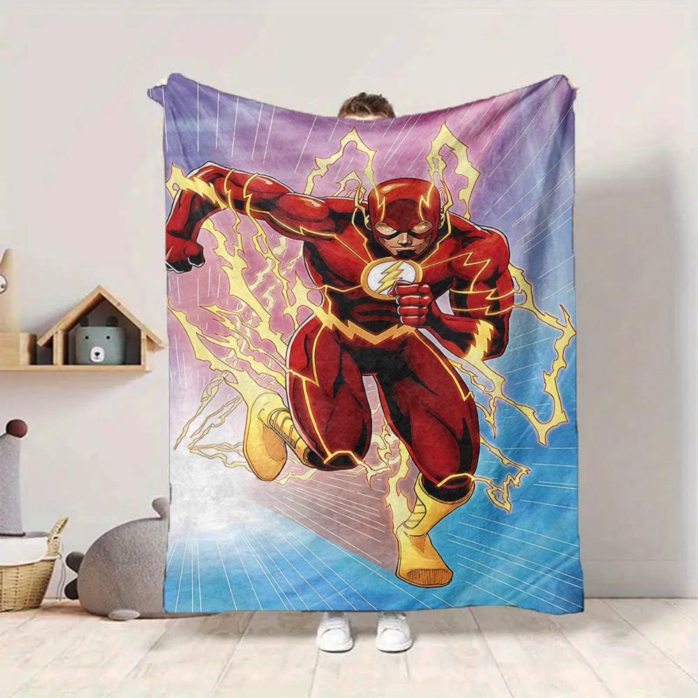 1ks Flash superhrdinská deka Lehká flanelová přehoz na pohovku, postel, cestování, obývací pokoj, kancelář, gauč, křeslo a postel