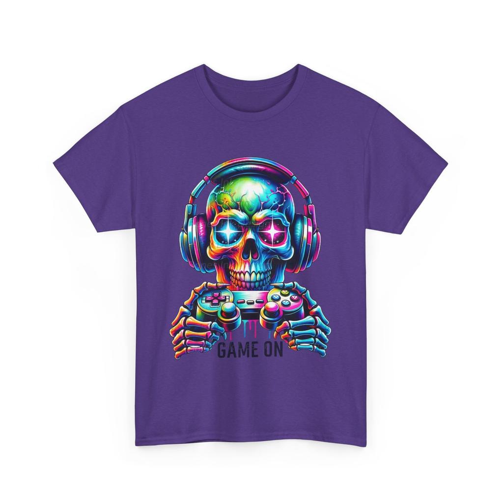 Game On Skull T-Shirt für Gamer, Gaming-Bekleidung, Geschenk für Gamer