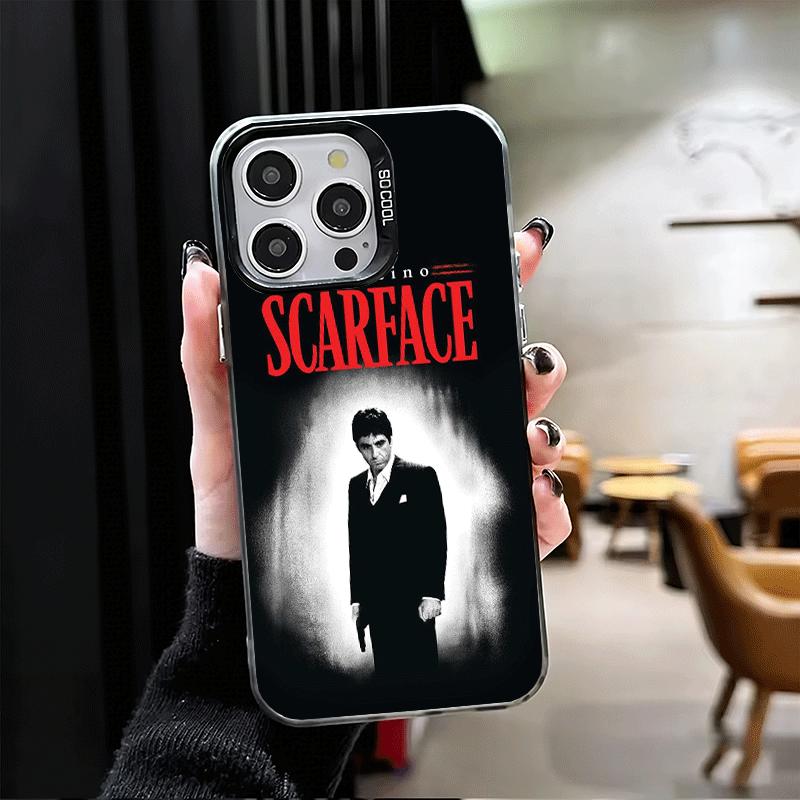 Scarface 1983 Al Pacino Custodia Morbida per Telefono per iPhone 15 16 17 Pro Max 17Air 16E 14 Plus 13 12 Mini Cover Antiurto Guscio Posteriore