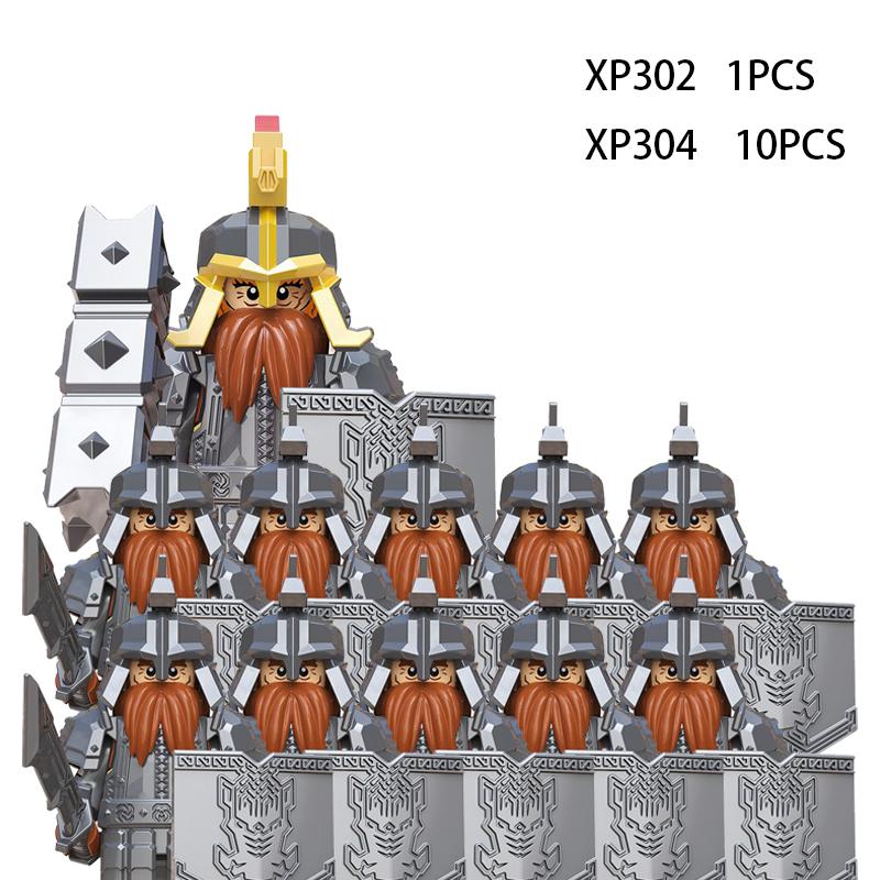 Soldados Élficos Medievais de Rohan Guarda Exército lotr Figuras de Ação Mini Blocos Boneca Montar Blocos de Construção MOC DIY Brinquedos para presentes de criança