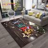 Babbo Natale Cartone Animato Albero di Natale Merry Tappeto Tappetino Regalo per Bambini per Casa Soggiorno Camera da Letto Divano Zerbino Decorazione, Tappetino Antiscivolo