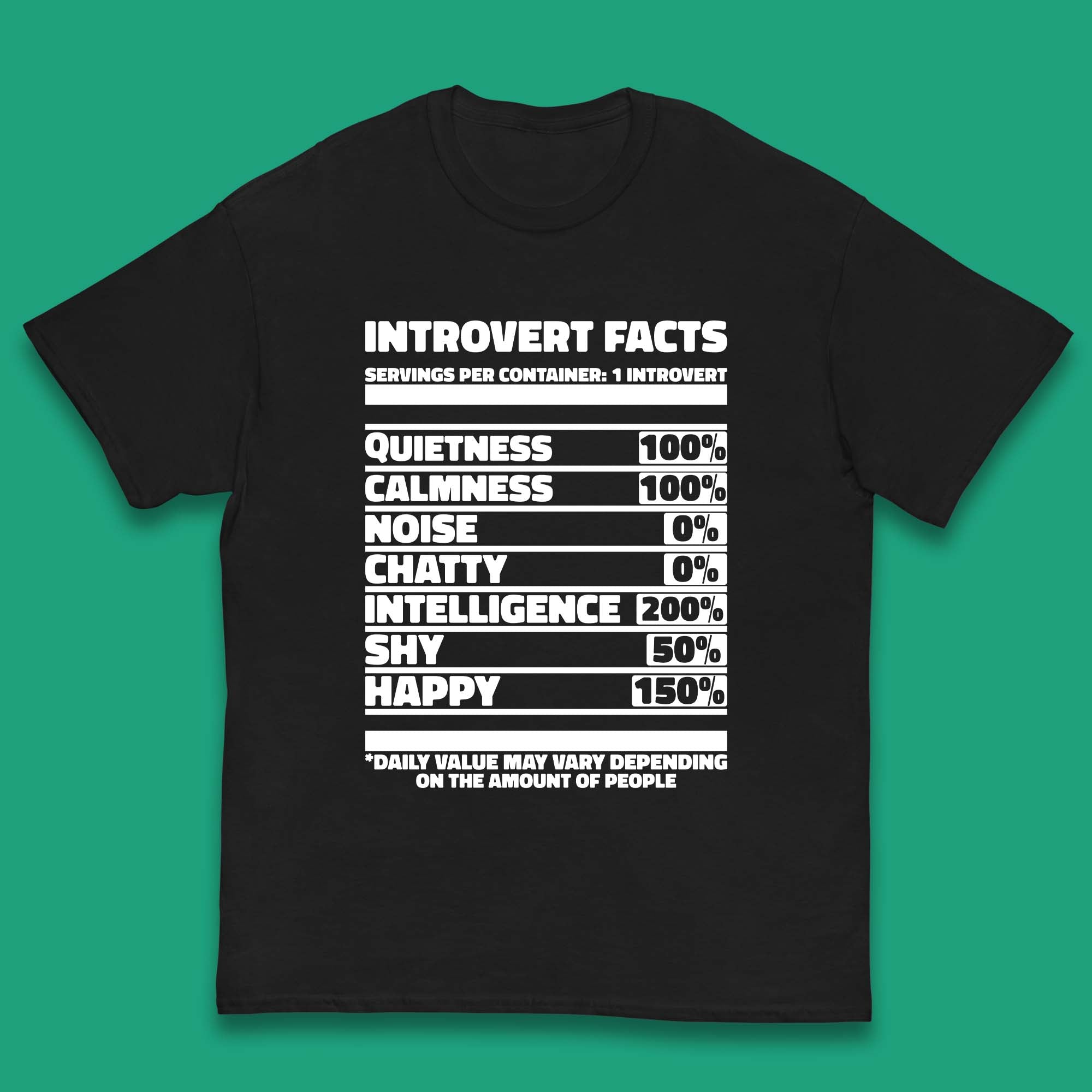 Introvert Facts Kids T-Shirt 120