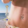 Evil Eye Belly Button Ring Large Eye Navel Piercing Sexy Unique Metal Body Jewelry