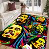 Vibrant Rasta Music Fusion Carpet Living Room and Bedroom Mats Doormat Dormitory Decoration Bathroom Mat Protective Pad