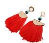 Europe and America Sector Tassels Ear Pendants Long Earrings Eardrop Ladies Jewelry Christmas Gift
