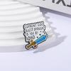 Sword Exploration Adventure Enamel Pins Custom QUEST BROUGHT TO YOU BY ADHD Brooches Lapel Badges Jewelry Gift for Kids Friends
