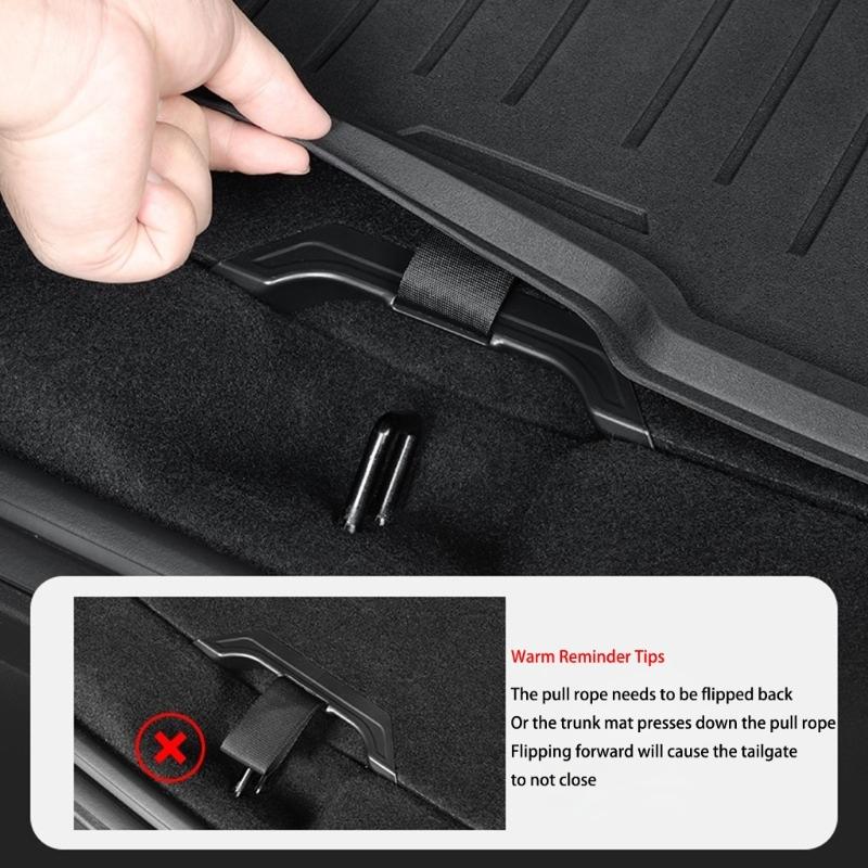 Invisible Trunk Handle Set Strong ABS Quick Open System Tool Space Saving Solution Automotive Interior Upgrades for Vehicle