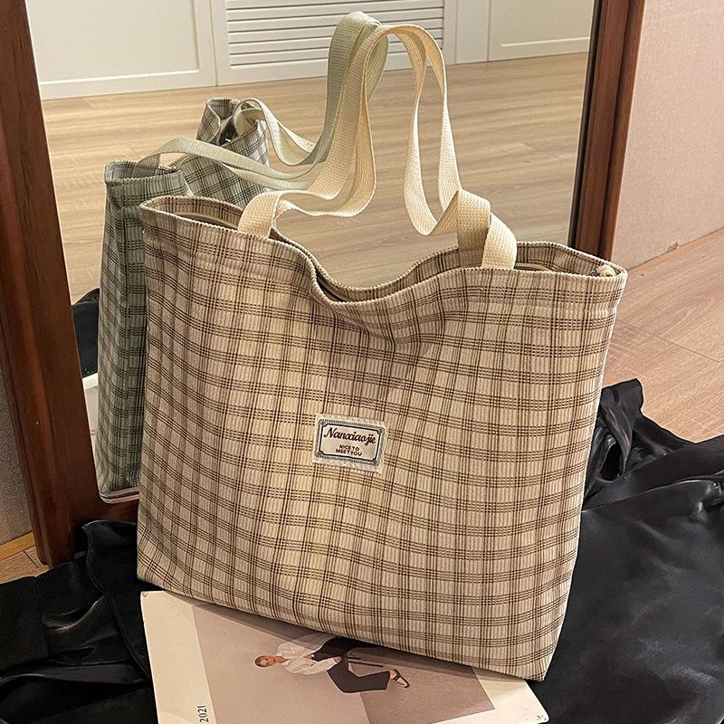 High School Student Tote Bag Female Commuter Shopping Bag Ins Fashionable College Student One-shoulder Handbag Female