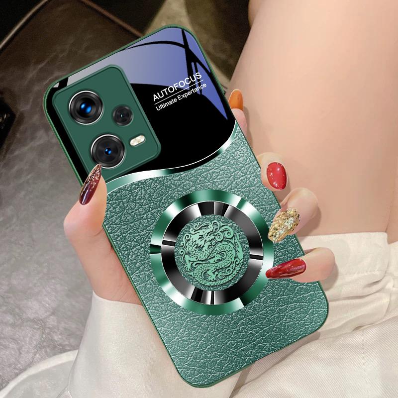 

Lucky Ring For Xiaomi 14 Ultra 13 Lite Redmi Note 13 11 Pro 12 Plus Poco X6 3 Pro F4 6 GT Tempered Glass Phone Case For Xiaomi Poco F6