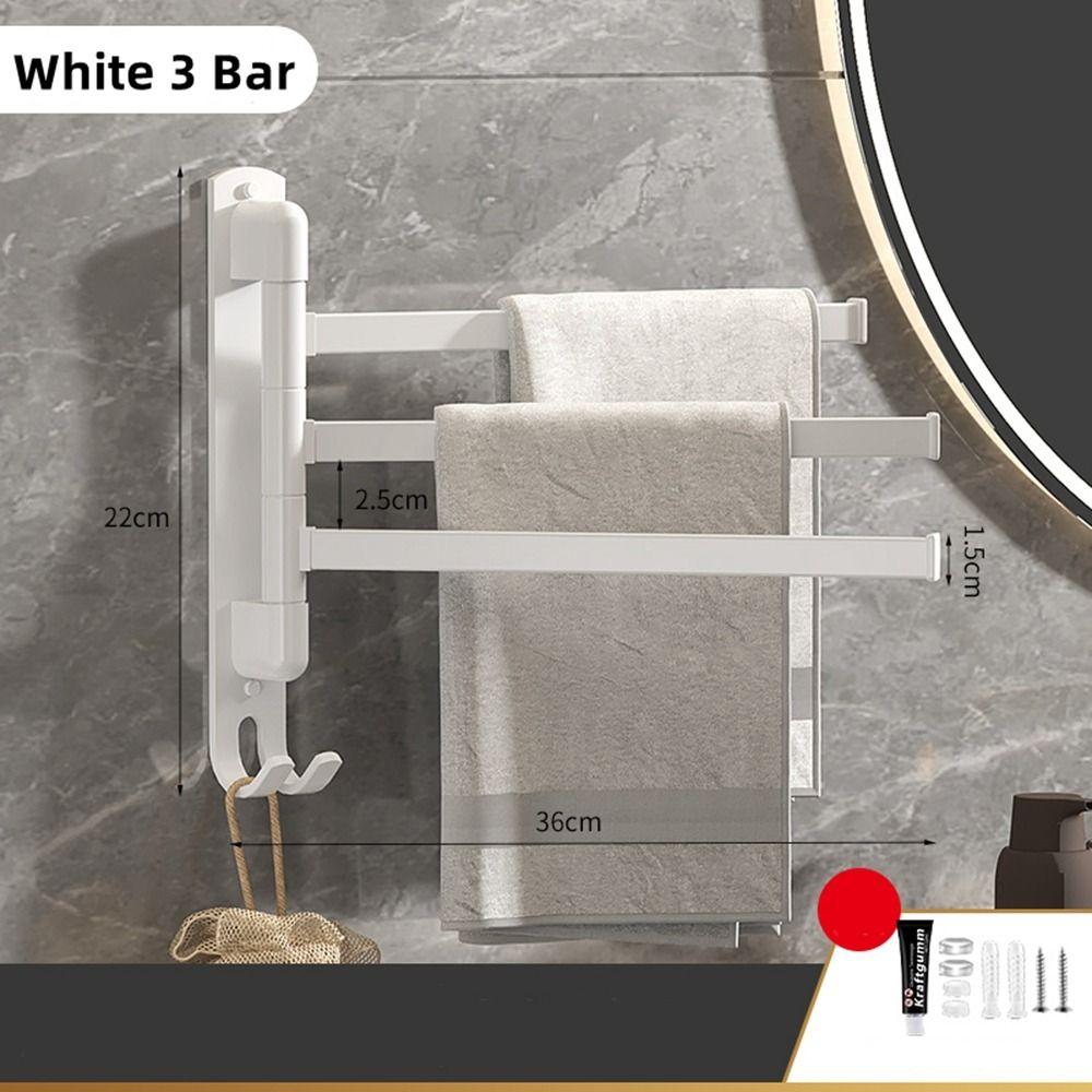 Steel Folding Kitchen Shelf With Hook Wall Mounted Towel Bars Hanger Towel Rack Towel Holder