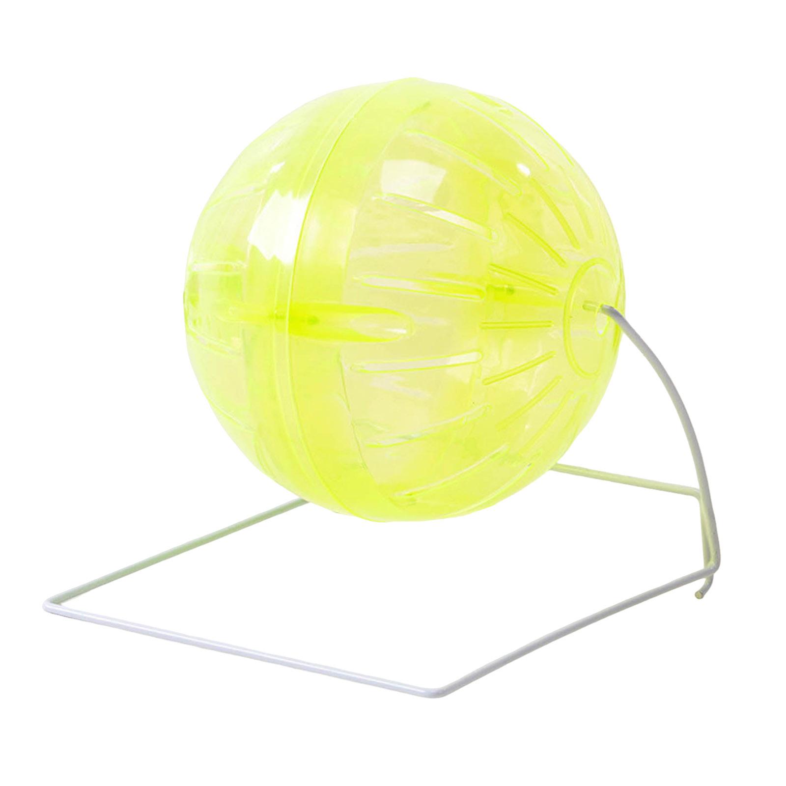 Dwarf Hamster Toy Hamster Exercise With Stand Transparent And Colorful Hamster Running Wheel Extra Large Dog Indestructible Lot (Yellow,A) жёлтый