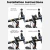 Bike Handlebar Mobilephone Support Aluminum Alloy Bicycle Stem Mount Bracket Non-Slip Bike Cellphone Holder Cycling Accessories