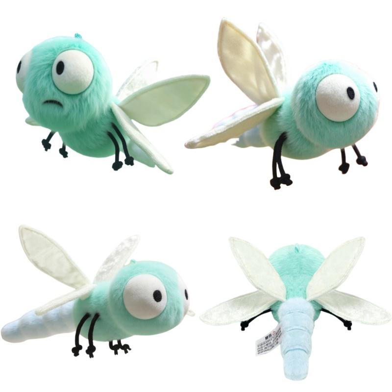 Creative Mosquito Plush Toys Kawaii Stuffed Bug with Angry Face Dolls Firefly Caterpillar Ladybug Dragonfly Gift for Kids Birth