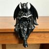 Literary Table Figure with Open Book, Hooded Shelf Decoration for Desk, Home Library, and Quiet Study Display Indoors
