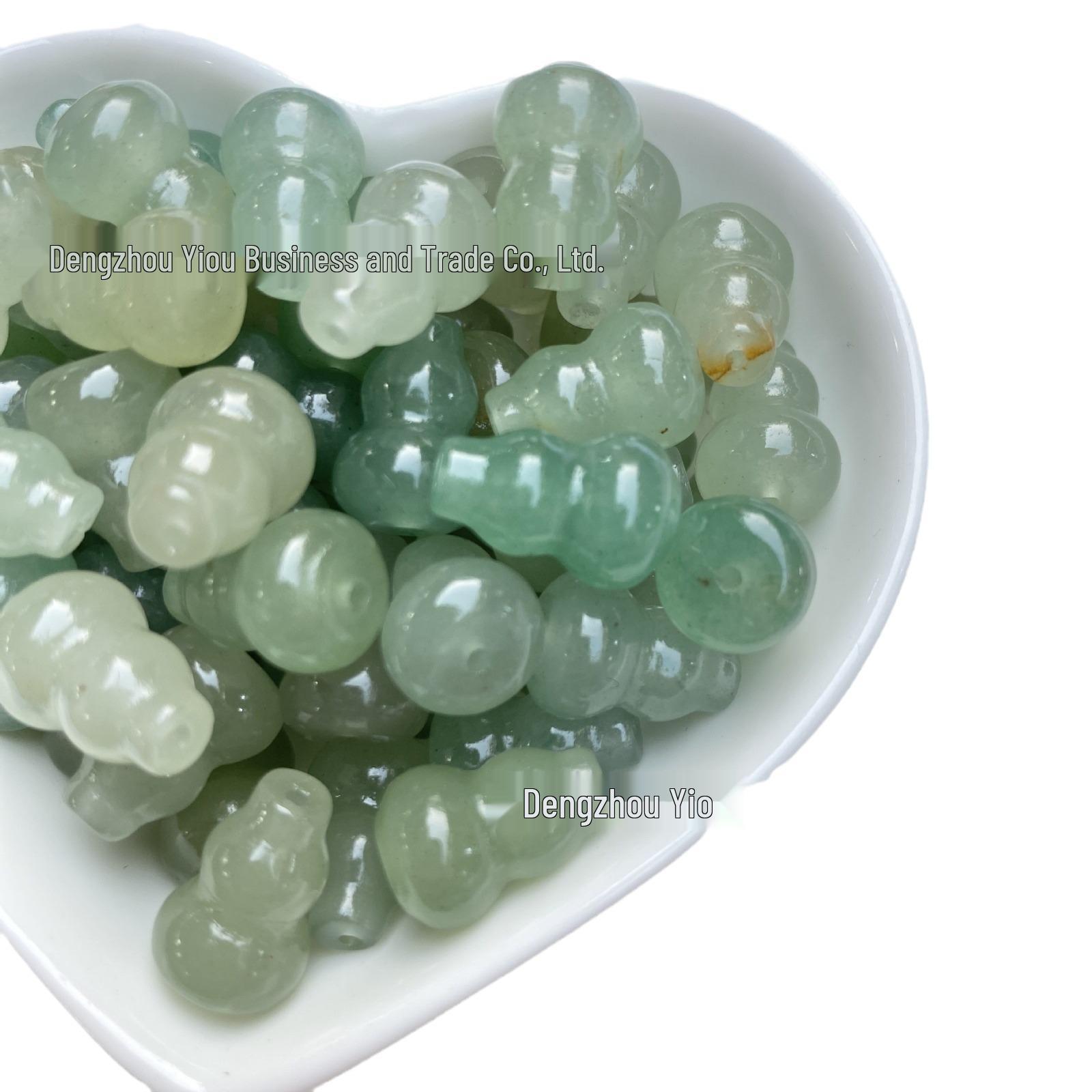 

Бусины из хэтяньского нефрита в форме маленькой тыквы: Подвеска из белого нефрита, аксессуары для браслетов и ювелирных изделий DIY 8x12mm