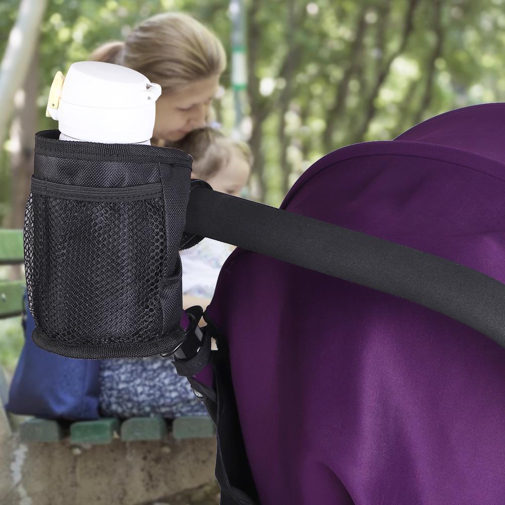 Waterproof Baby Stroller Bottle Cup Holder Drink Pocket Bag for Pushchair Pram Wheelchairs Accessories