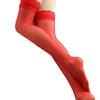 Sexy Lace Trim Sheer Over Knee Thigh High Stockings For Women
