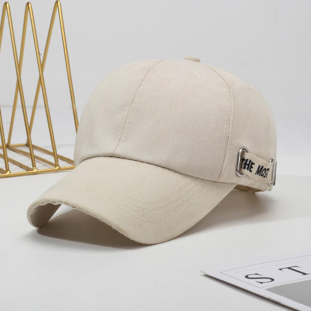 

Однотонна бейсболка М яка качка Язичок Капелюх Модний сонцезахисний капелюх Чоловіки бежевий/чорний