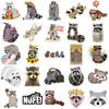 50Pcs Graffiti Stickers Self-adhesive Waterproof Strong Stickiness Exquisite Pattern Wide Application Decorative PVC Lovely Cartoon Animal    Supplies