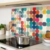 Stylish and Durable Glass Boards with Geometric Shapes Print 2x40x52 cm
