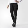 Adidas Pt Fl Linear Lifestyle Series Comfortable Soft Casual Knit Sports Pants Women Bottoms Black CF3799
