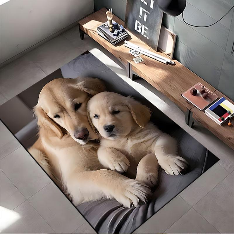 Golden Retrievers Relaxing Design Suitable As a Non-slip Mat for the Living Room or Bedroom Sofa
