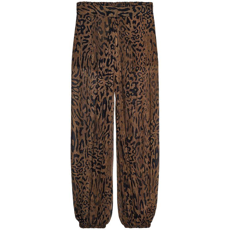 

Zaprha 2025 Autumn New American Fashionable Animal Pattern Print Casual Bloomers Women Relaxed 8566065 Leopard print L