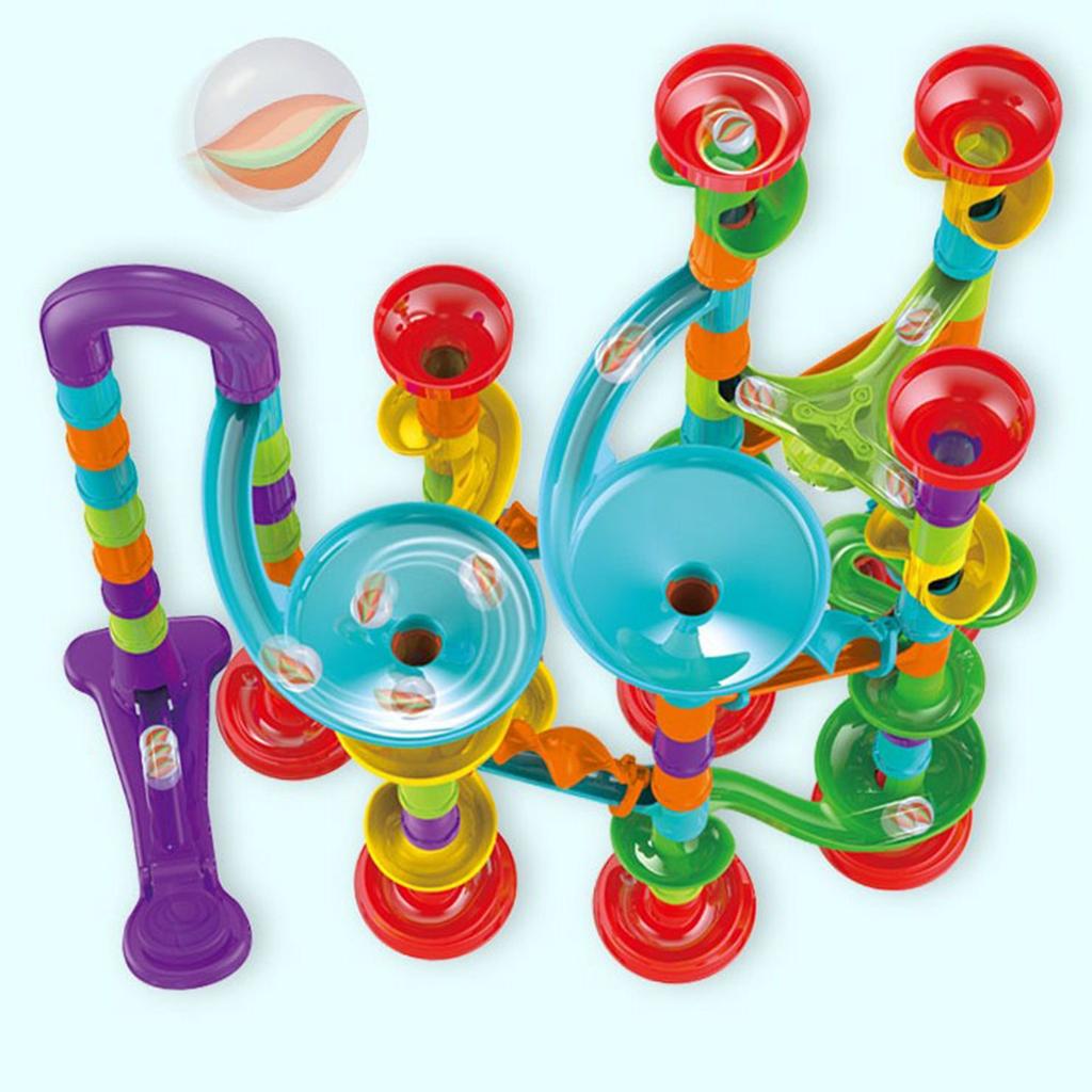 113pcs Track Blocks Game Set Improve Fine Motor Skill DIY Ball Maze Track Blocks Toy