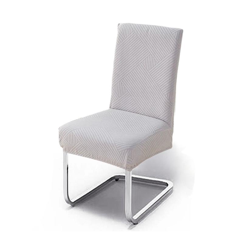 1/2/4/6pcs Geometry Jacquard Dining Chair Cover Nordic Kitchen Chair Slipcover for Wedding Hotel Banquet Solid Home Seat Covers