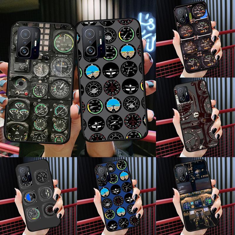Flight Instruments Case For Xiaomi 14T 11T 12T 13T Pro 13 14 Ultra POCO X7 Pro X3 X5 F3 F5 F6 M6 X6 Pro Cover