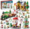 TOYLINX DIY Toys Christmas Series Building Block Education Set Kids with Multiple Christmas Elements for Holiday Decorations
