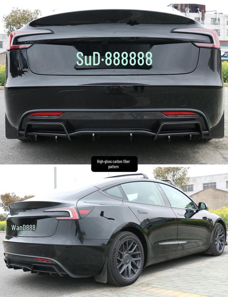 Thunder Rear Lip Sport Modification for Tesla Model 3