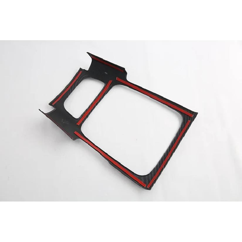 For MG ZS 2017- Car Accessories Carbon Fiber Style Gear Shift Panel Center Console Cover Trim Frame