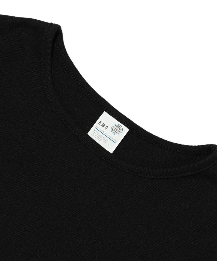 SEOUL APPAREL Side Seoul Logo Crop Short Sleeve T-Shirt (Black)
