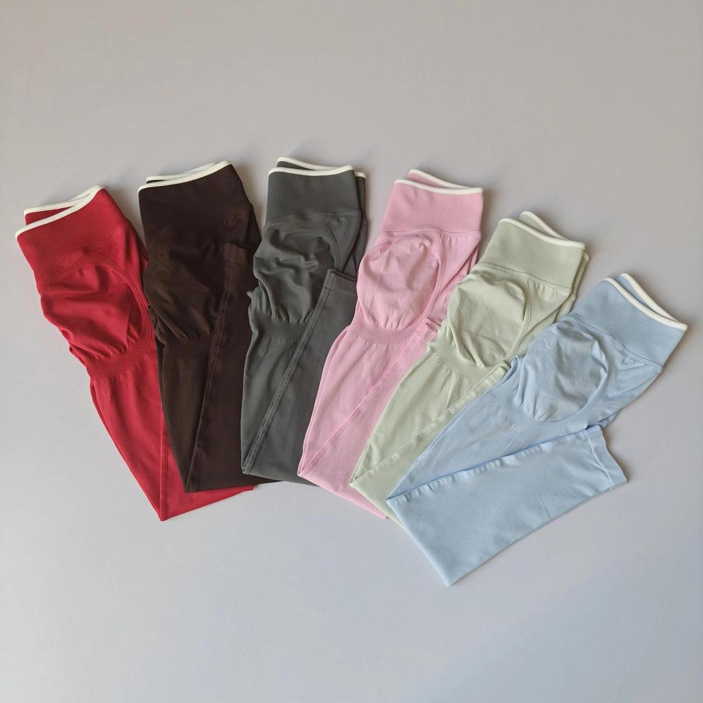 Women's Color Block High-Waisted Tummy Control Yoga Pants