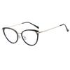 Retro Cat-eye Frames Women's Fashion Myopia Prescription Glasses Color-changing Anti Blue Light Computer Reading Eyeglasses