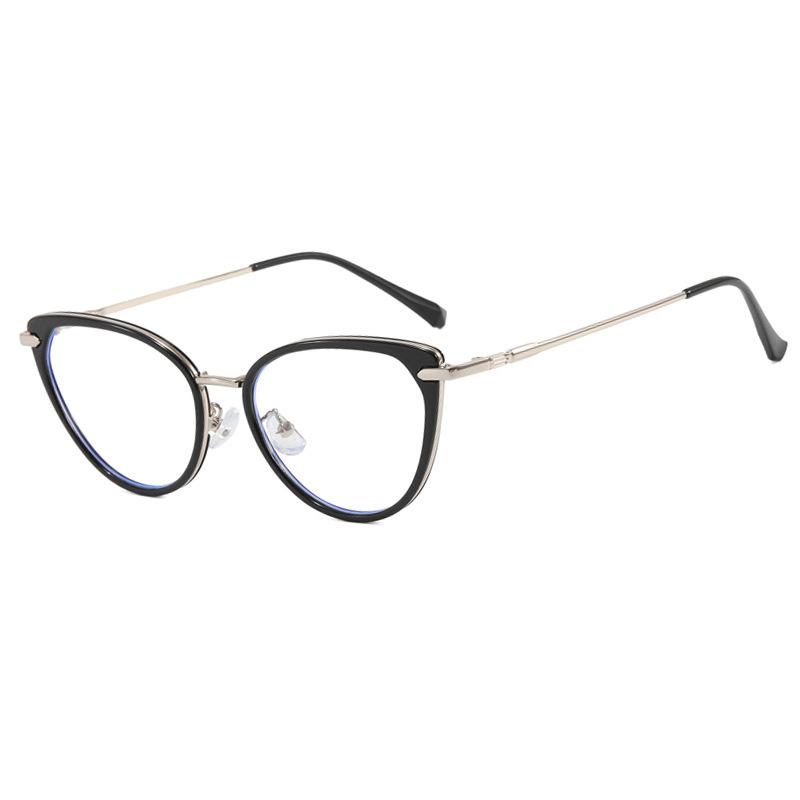 Retro Cat-eye Frames Women's Fashion Myopia Prescription Glasses Color-changing Anti Blue Light Computer Reading Eyeglasses