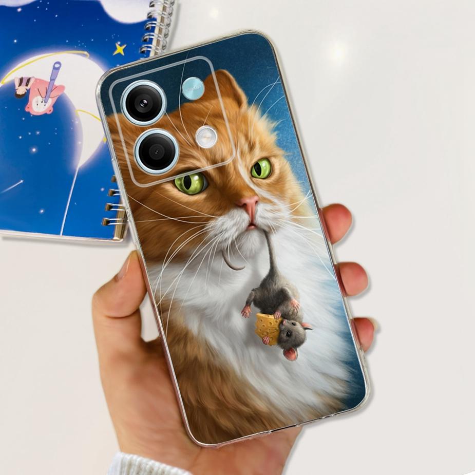 För Xiaomi Redmi Note 13 Pro Plus-skal Lyxigt målat fodral Klar silikontelefonskal för Redmi Note 13 Pro Note13 5G Mjukt skal