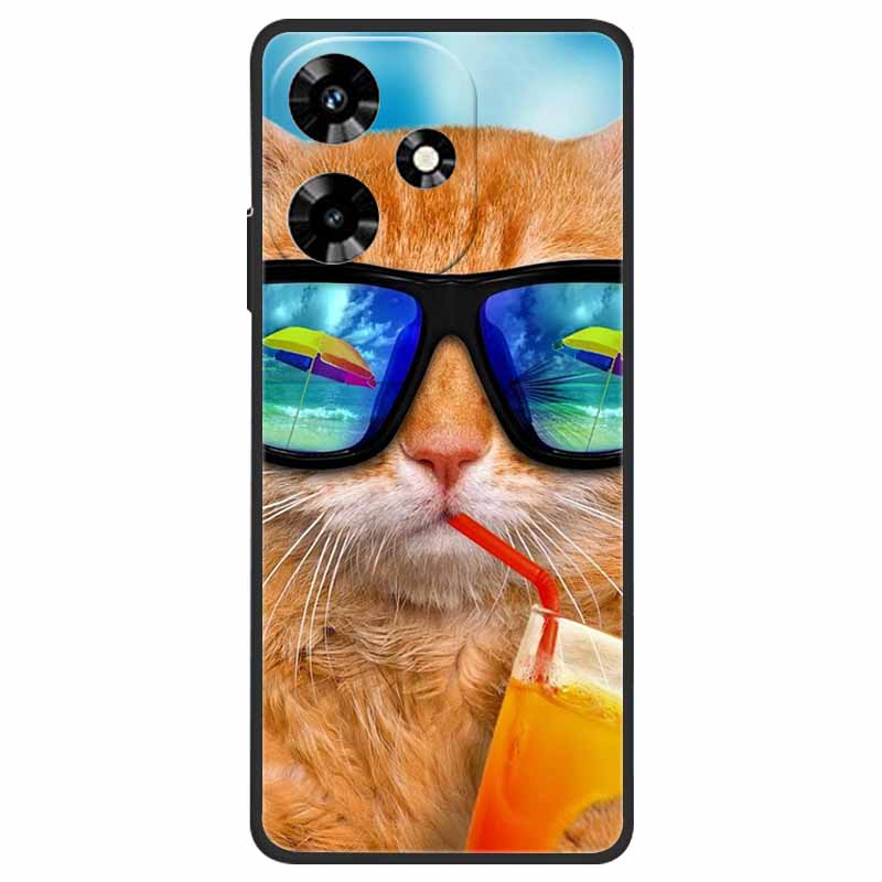 For Infinix Hot 30 Case Shockproof Soft Silicone TPU Phone Cover For Infinix Hot 30 4G 5G X6831 Back Cases Cute Cartoon Fundas