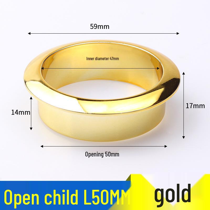 ABS Plastic Round Desktop Cable Grommet Cover, Wire Management Ring