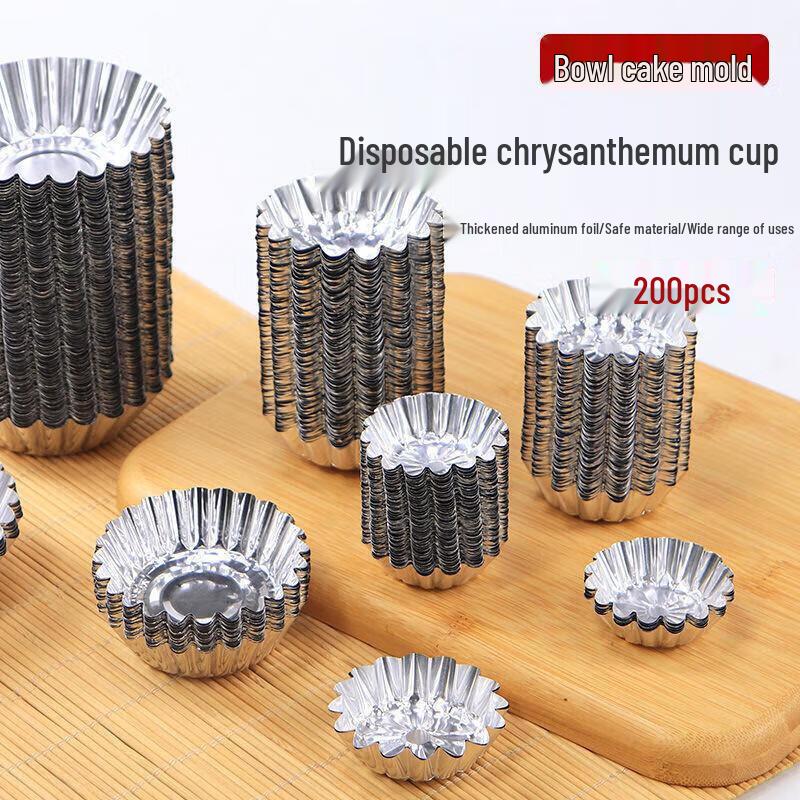 Jinwuyuan Disposable Round Chrysanthemum Tin Foil Baking Cups