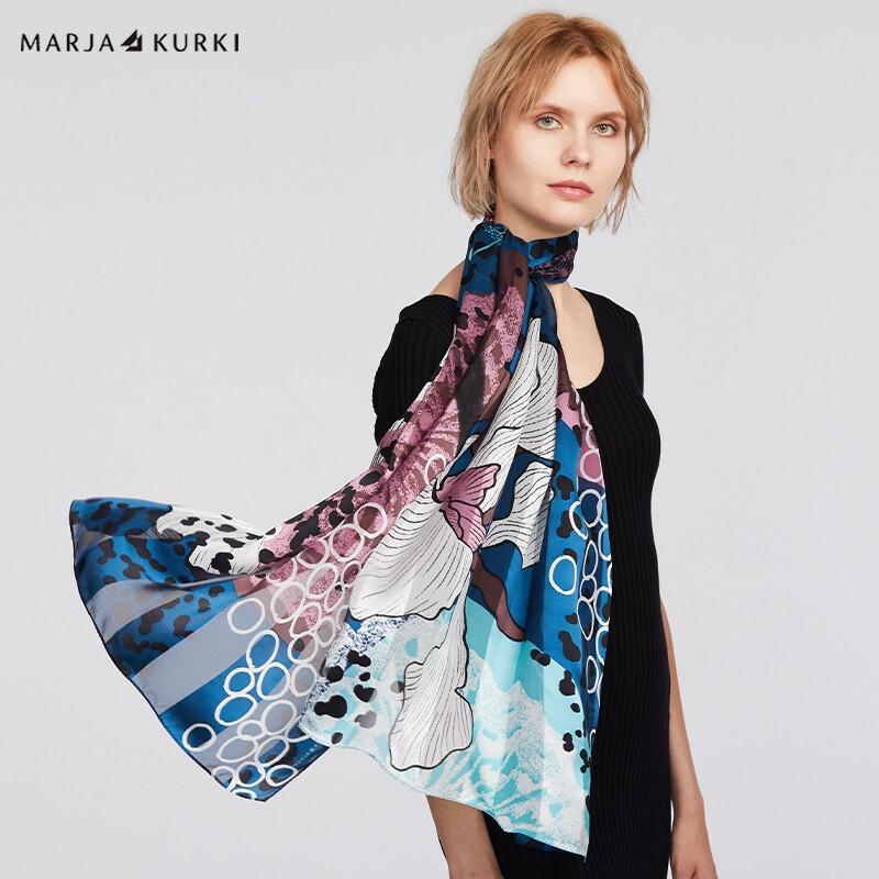 MARJA KURKI Painter s Life Mulberry Silk Scarf