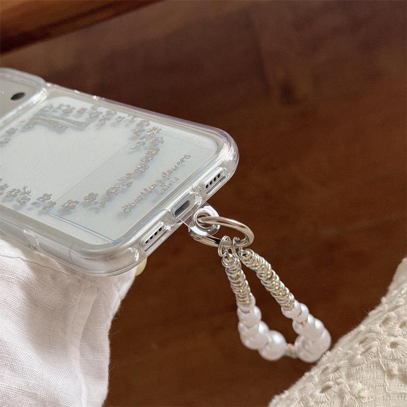 Korean Style Transparent Flower Bowknot Phone Case for iPhone 17/16 Pro Max/15/14 - High-End Feel