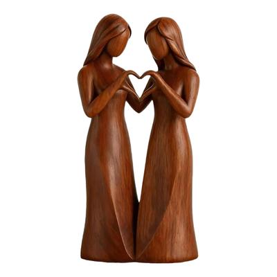 Hand Painted Resin Statues Of Sisters Female Friendship Statues Perfect Birthday Gifts For Sisters And And Christmas Bulbs
