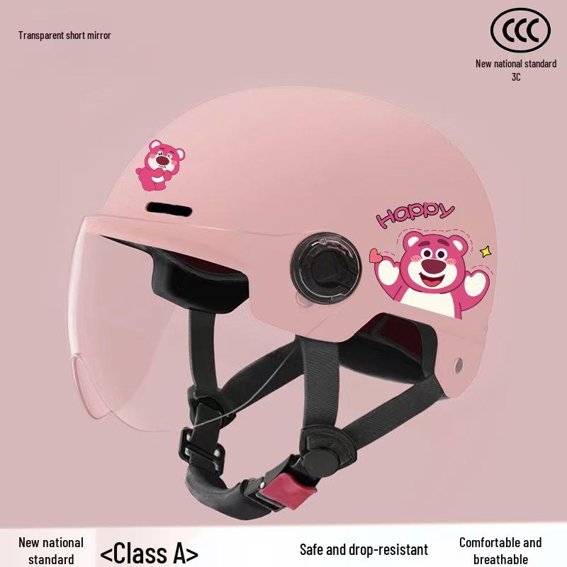 3C Certified Kids Electric Vehicle Helmet: Sun Protection, Lightweight, Adjustable for All Seasons