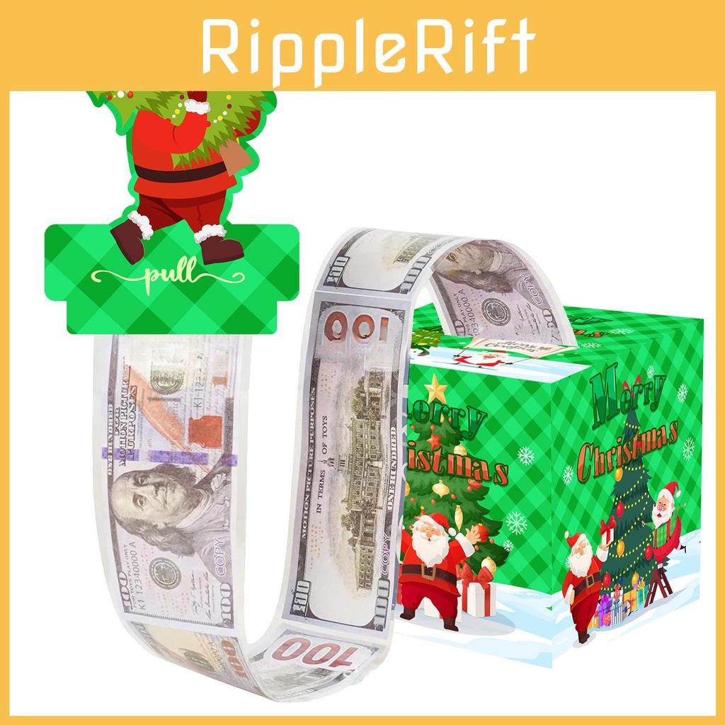 Christmas Green Checkered Tree Pattern Paper Gift Box Christmas Party Decor