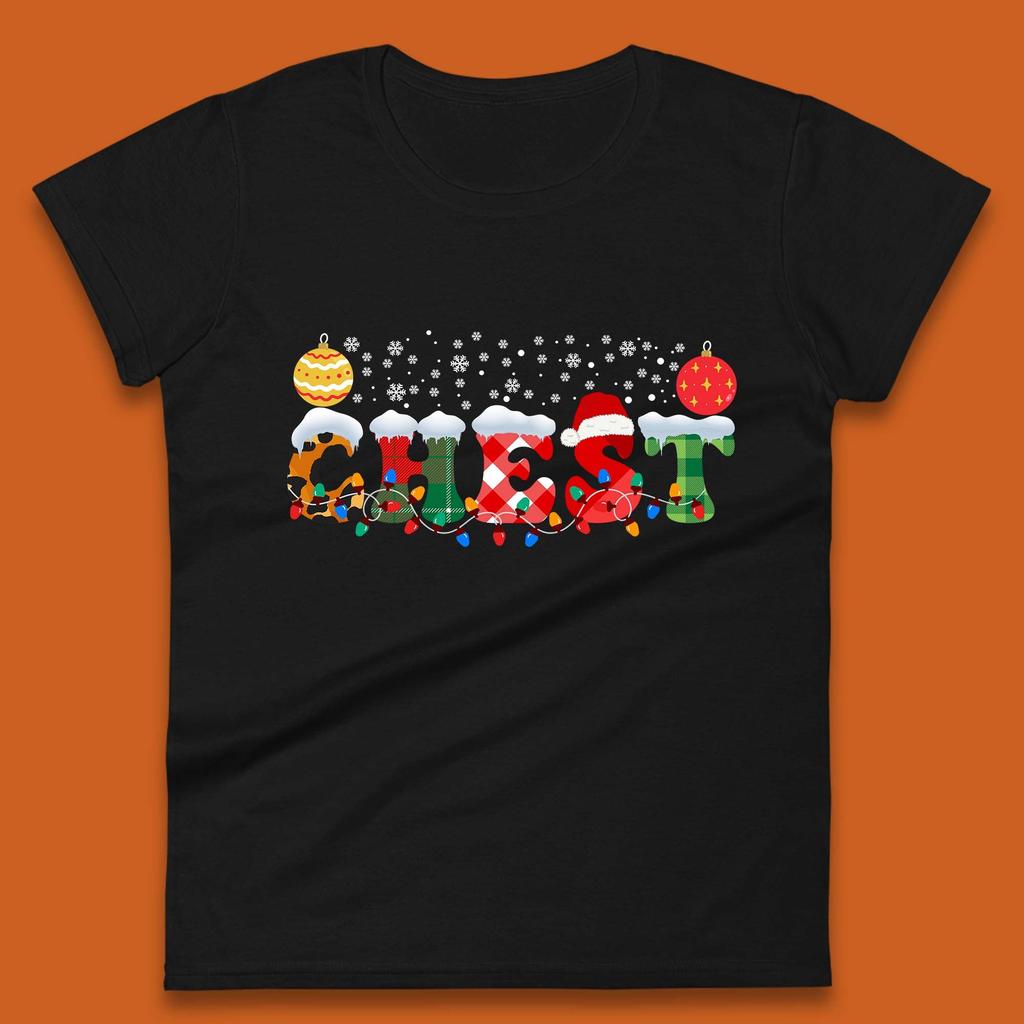 Chest And Nuts Christmas Womens T Shirt Mens Tops Tees Unisex Christmas Snow Winter Top